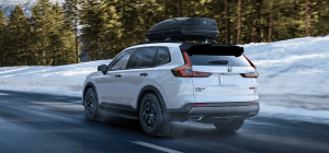 2026 honda cr-v driving on snowy highway